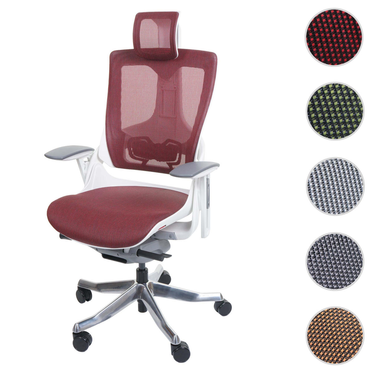 DREHSTUHL Merkur HxBxT 138x75x68cm Sitzhöhe 48cm Polster/Netz ergonomisch Schwarz-Grau - Schwarz, Kunststoff (75/138/68cm) - PROREGAL