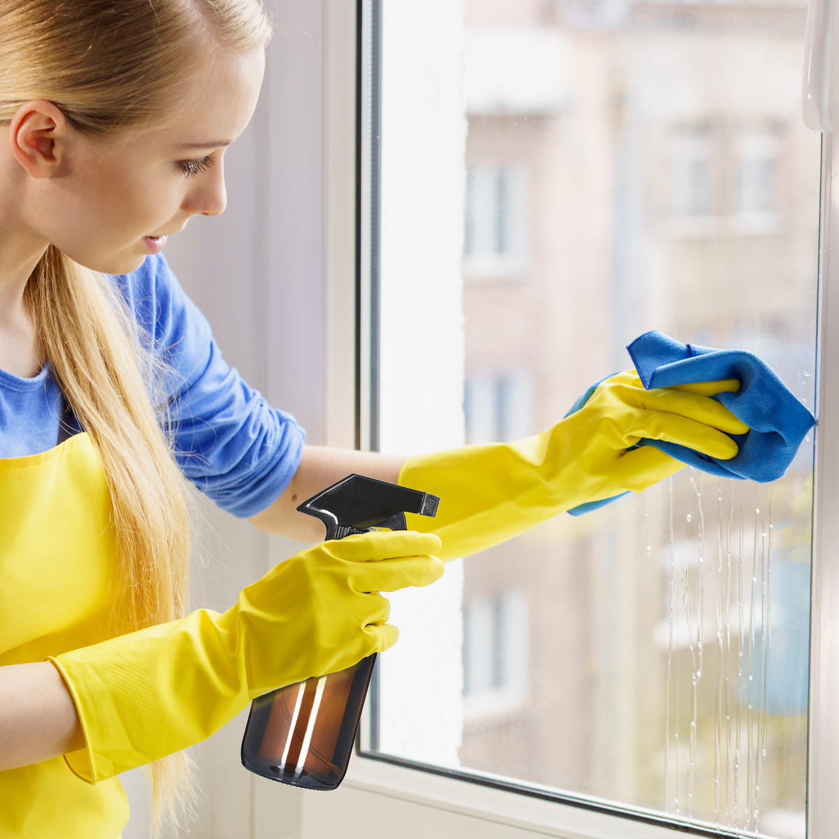 4XSPRÜHFLASCHE - Braun, Glas/Kunststoff (9.5/21/7.5cm) - Relaxdays