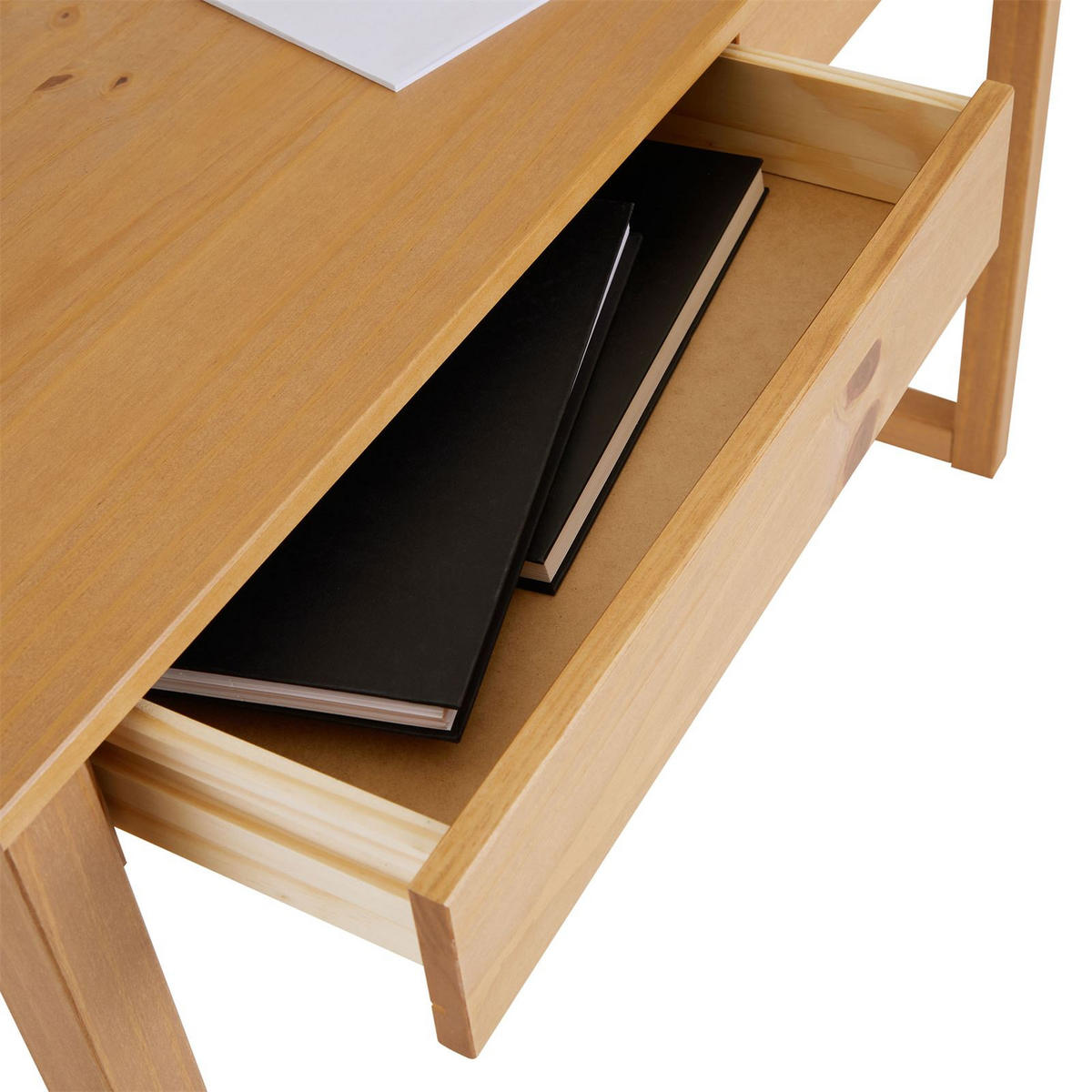 SCHREIBTISCH NOAH - Braun, Holz (54/110/75cm) - IDIMEX