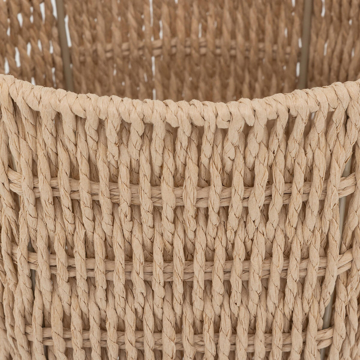 PAPIERKORB Kord, Papier, Beige, 13 L, 203149 - Beige, Papier (23.5/25/23.5cm) - 5five Simply Smart