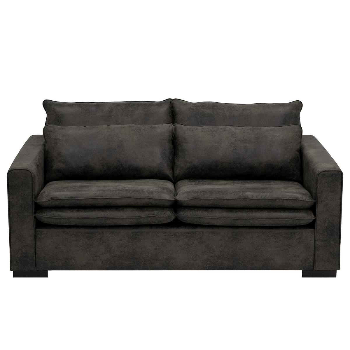 2,5-SITZER SOFA - Anthrazit, Textil (180/82/104cm) - home24