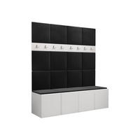 GARDEROBEN-SET Orion V - Anthrazit/Weiß, Holzwerkstoff/Kunststoff (168/186/46cm) - MIRJAN24