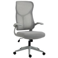 BÜROSTUHL Sperrholz Polypropylen Grau - Grau, Kunststoff/Textil (69.5/120/64cm) - HOMCOM