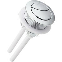 WC-SPÜLTASTE, Doppelhebel, silber, 3.8 cm Durchmesser,2er-Pack - Silberfarben, Kunststoff (5/7/11cm)