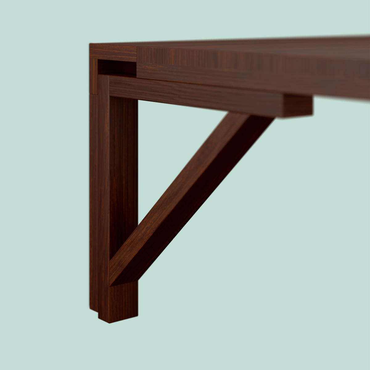 WAND-KLAPPTISCH - Dunkelbraun, Holz (40/60/27cm) - Relaxdays