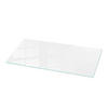 TISCHPLATTE 125x50 cm Glatte Weiße Oberfläche - Weiß Hochglanz/Weiß, Glas (125/50/0.4cm) - TULUP