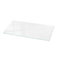 TISCHPLATTE 125x50 cm Glatte Weiße Oberfläche - Weiß Hochglanz/Weiß, Glas (125/50/0.4cm) - TULUP