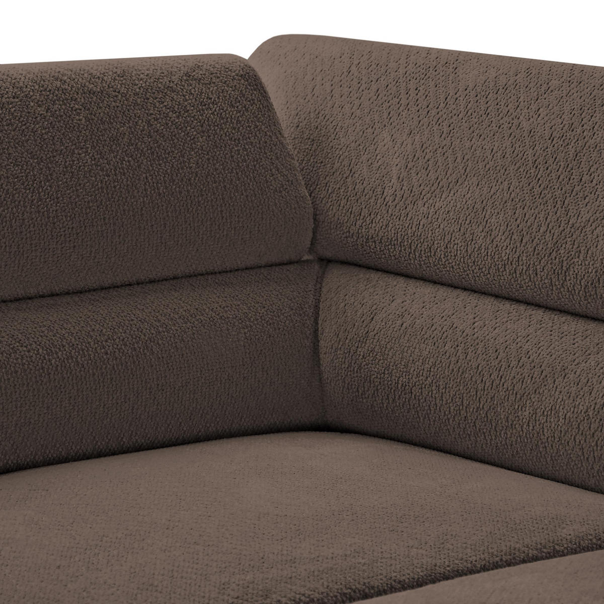 ECKSCHLAFSOFA Mellow mit Bettkasten, Dunkelbraun, rechts - Dunkelbraun/Schwarz, Textil (270/205cm) - Beautysofa