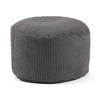 POUF Cord Der Faule Lenz - Anthrazit, Textil (60/40/60cm) - Mokebo