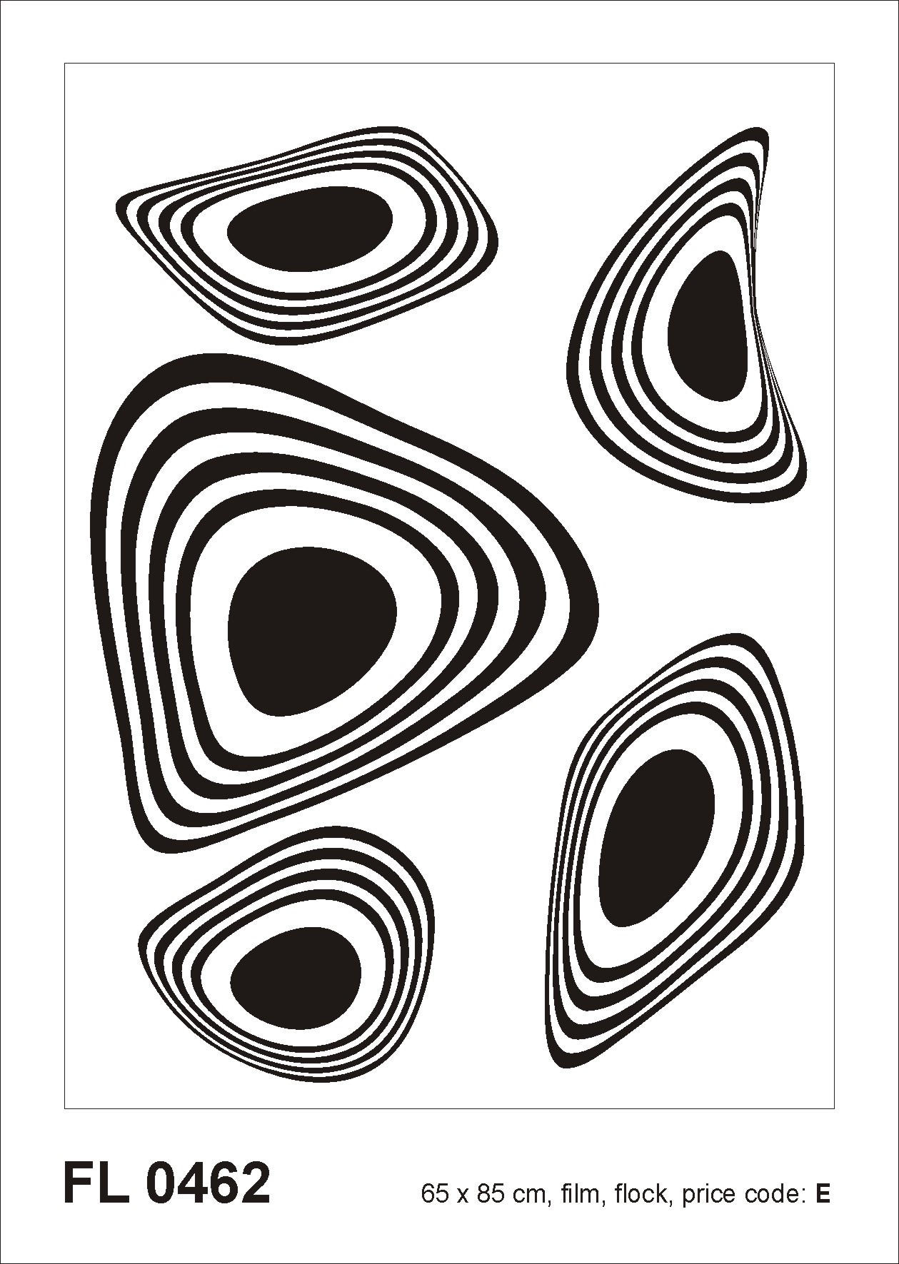 WANDTATTOO figurative Motive 85 x 65 cm - Schwarz, Papier (85/65/65cm) - Sanders & Sanders