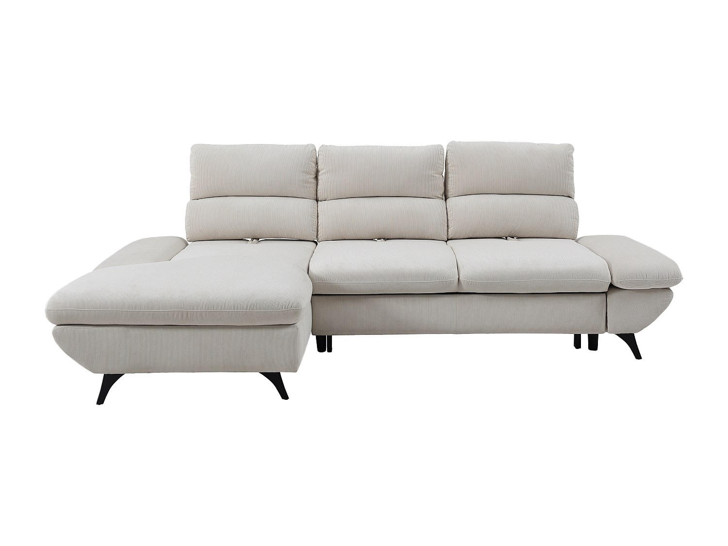 SCHLAFSOFA - 5 Personen - Stoff - Beige - - Beige, Textil (282/100/196cm) - Vente-Unique