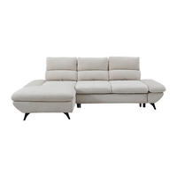 SCHLAFSOFA - 5 Personen - Stoff - Beige - - Beige, Textil (282/100/196cm) - Vente-Unique