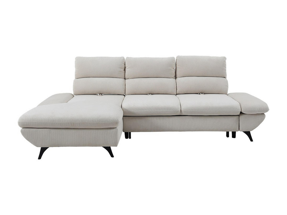 SCHLAFSOFA - 5 Personen-Sitzer - Stoff - Beige - - Beige, Textil (282/100/196cm) - Vente-Unique