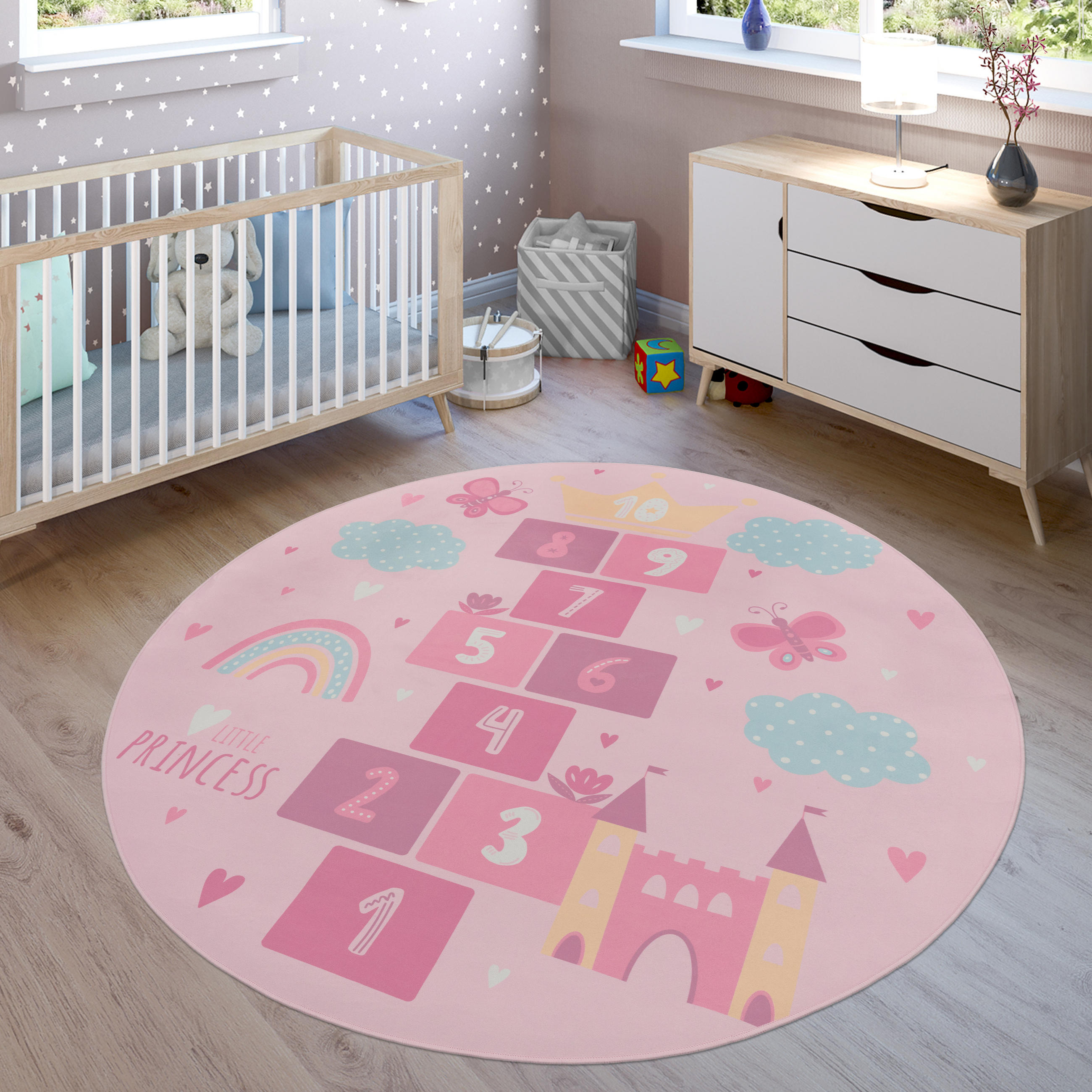 KINDERTEPPICH 160/160 cm Bino 585 - Pink, Textil (160/160cm) - Paco Home