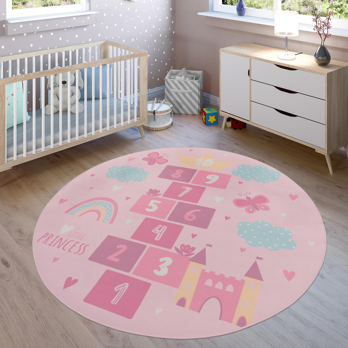 KINDERTEPPICH 160/160 cm Bino 585 - Pink, Textil (160/160cm) - Paco Home