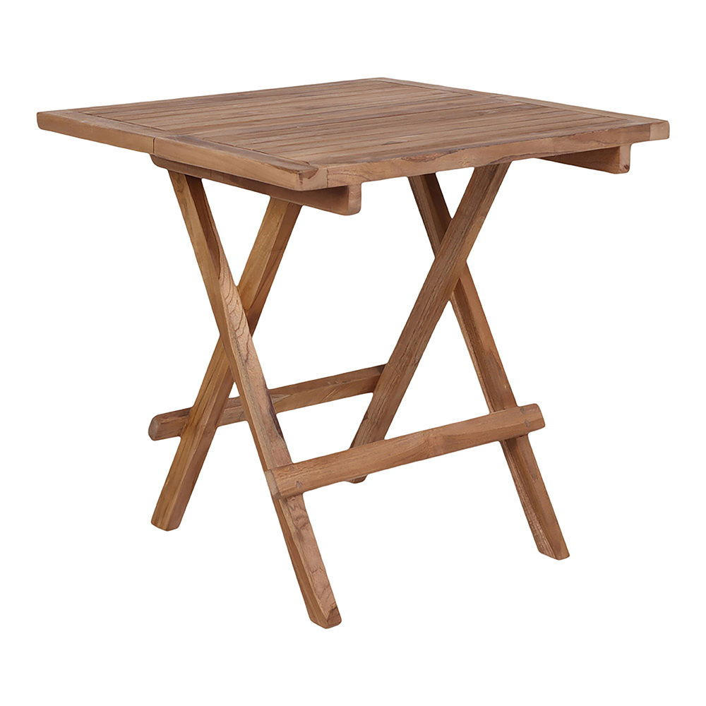 BEISTELLTISCH Bilbao - Teakfarben, Holz (50/50/50cm) - tinkaro