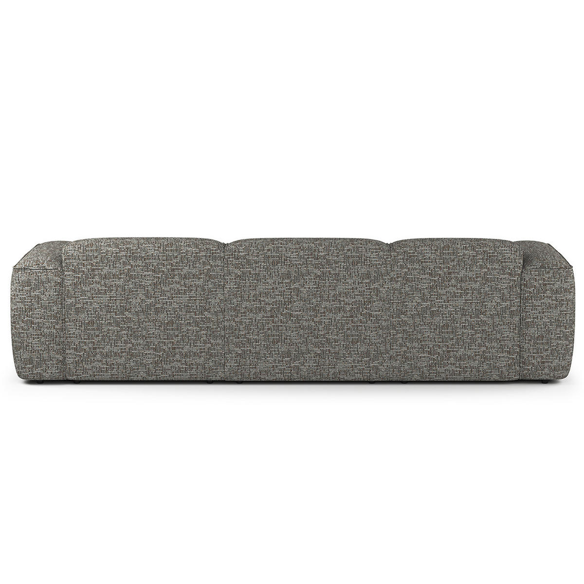 3-SITZER ECKSOFA mit Longchair - Schwarz/Grau, Kunststoff/Textil (284/173cm) - home24