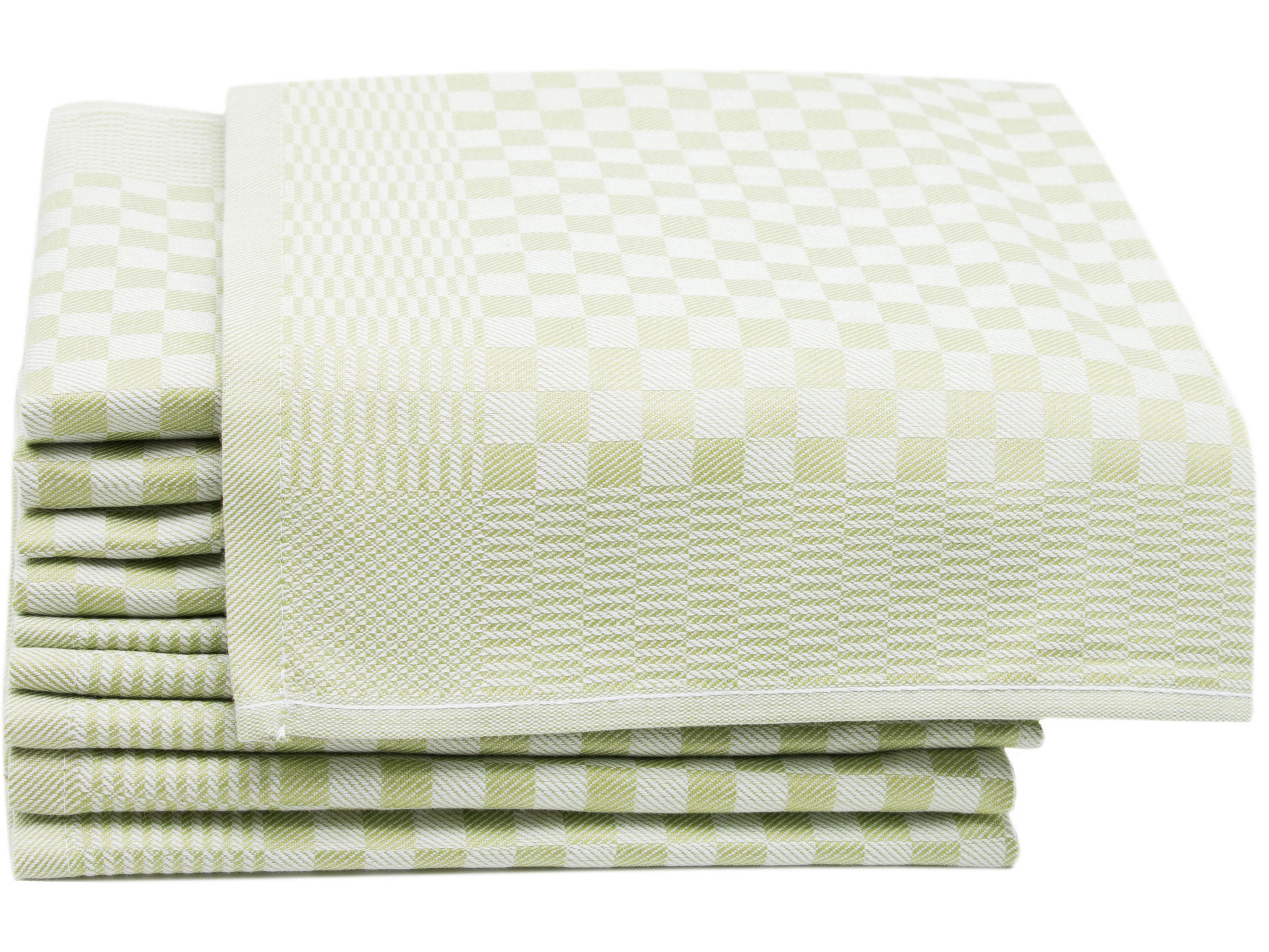 GESCHIRRTÜCHER, 10er-Set, 46x70 cm, 100% Baumwolle, Grün - Salbeigrün, Textil (46/70cm) - Zollner