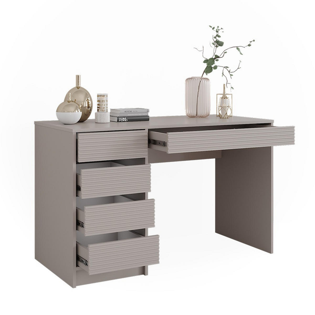 SCHREIBTISCH Sherry Cashmere 120 cm - Kaschmir, Holzwerkstoff (120/55/75cm) - Vicco