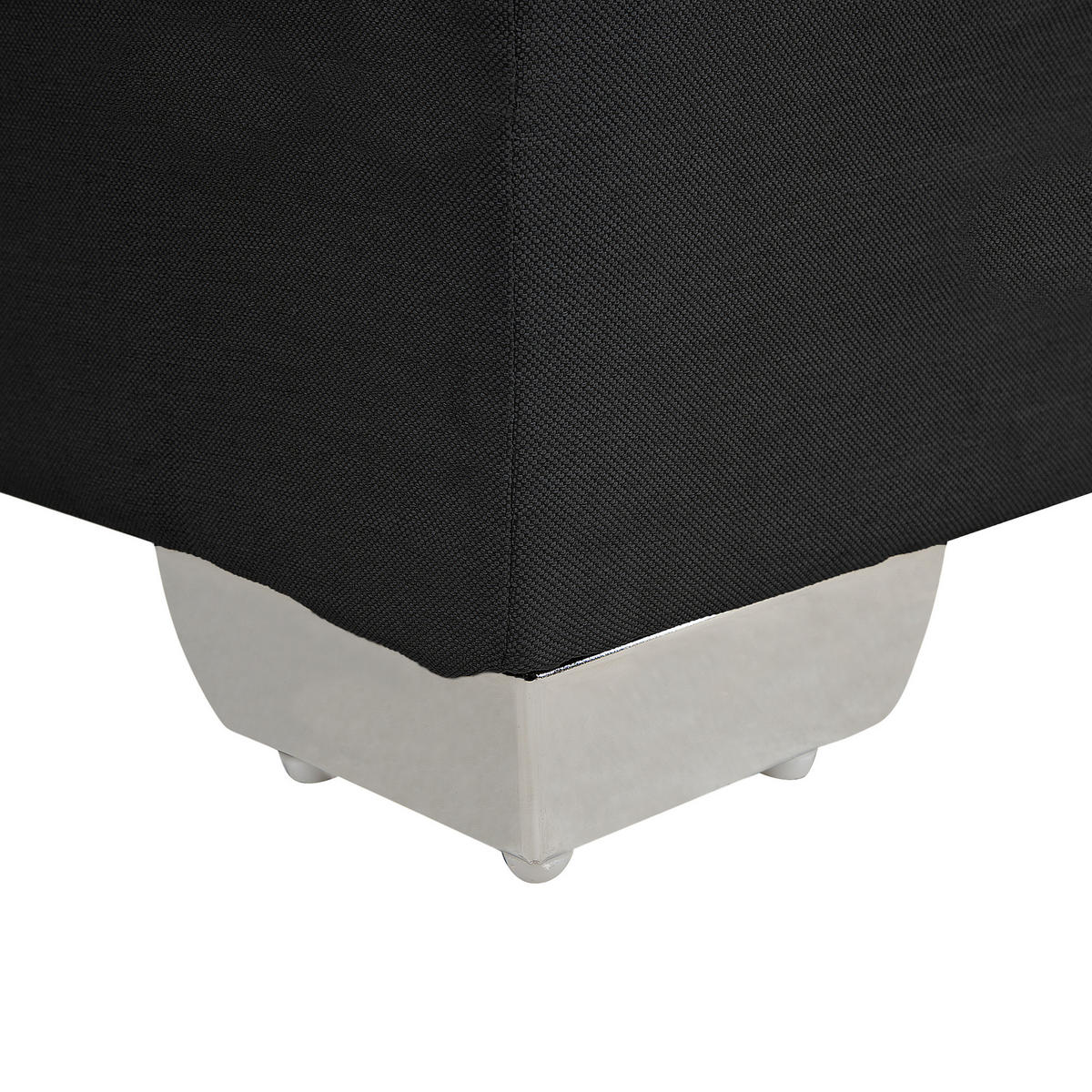 BOXSPRINGBETT 180/200cm Schwarz Admiral - Schwarz, Textil (180/200cm) - Beliani