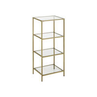 STANDREGAL BADEZIMMERREGAL - Goldfarben, Metall (30/95/40cm) - Hansiro