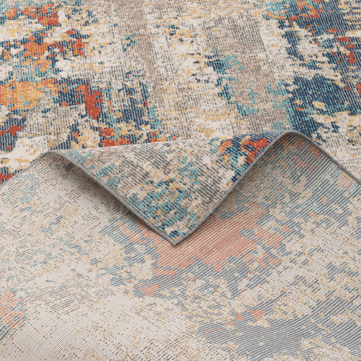 IN- UND OUTDOOR DESIGNER TEPPICH LAGOS VINTAGE - Grau, Textil (80/150cm) - Pergamon