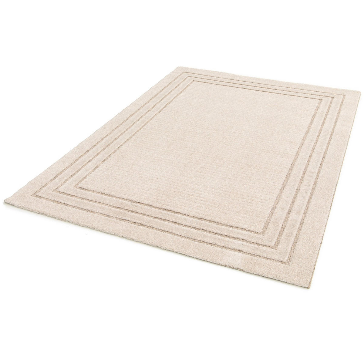 TEPPICH Design Relief-Effekt beige - Beige, Textil (120/170cm) - AFK Living
