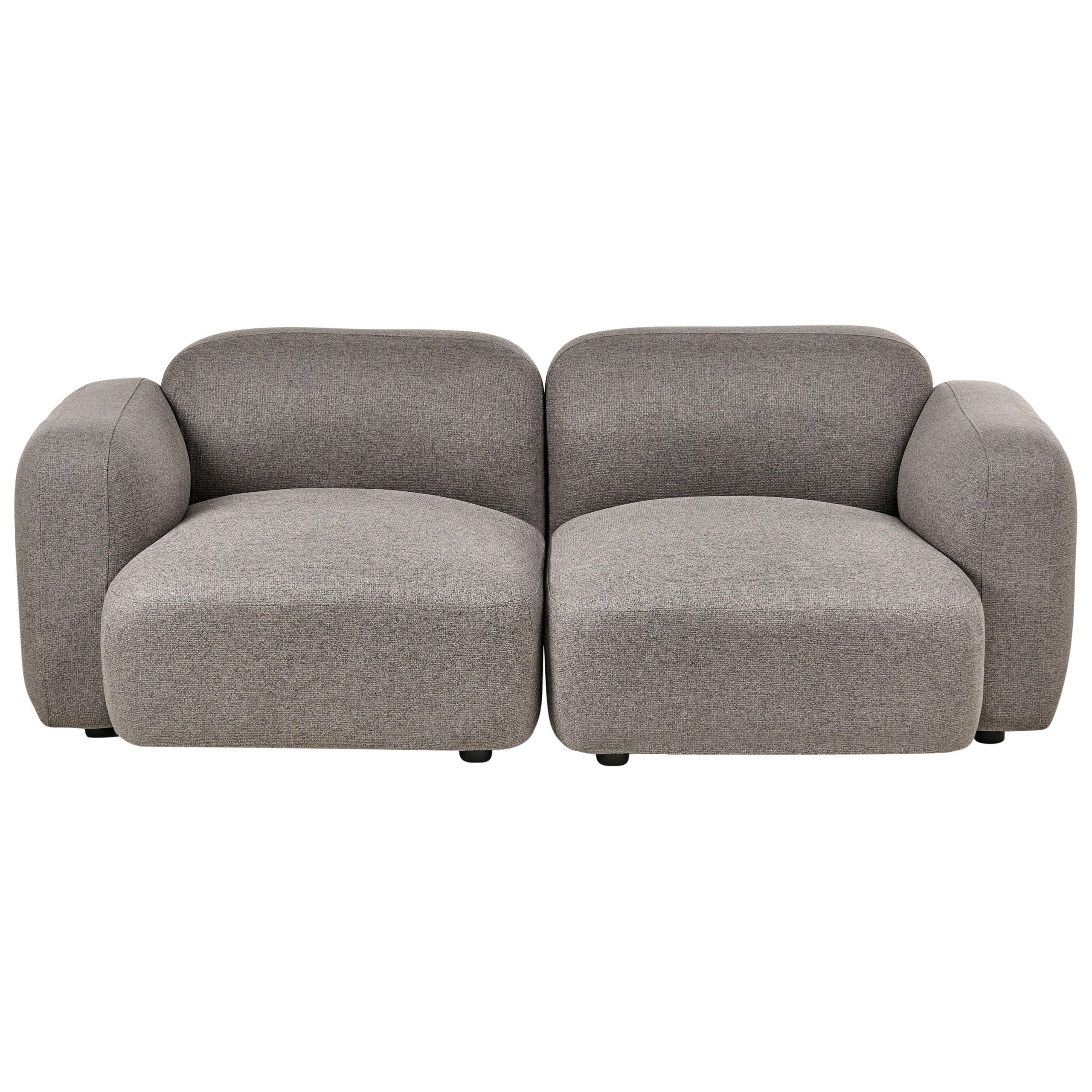 3-SITZER-SOFA Stoff Dunkelgrau Afoss - Dunkelgrau, Textil (195/71/94cm) - Beliani