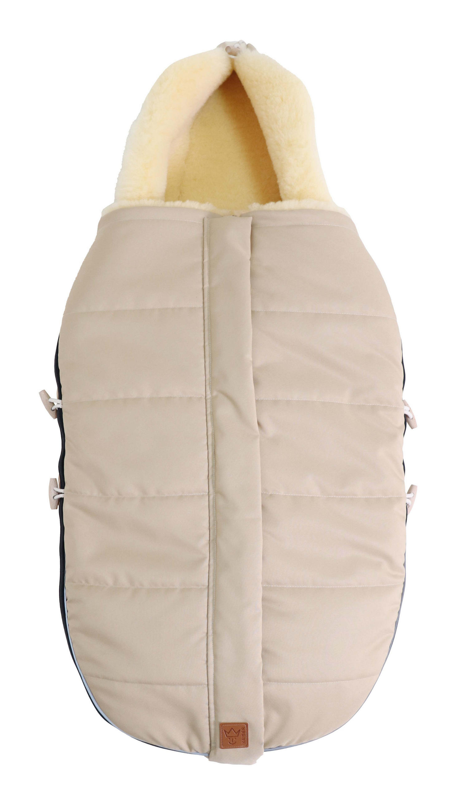 LAMMFELL-FUSSSACK Allex, sand - Beige, Fell (48/105cm) - Kaiserbaby