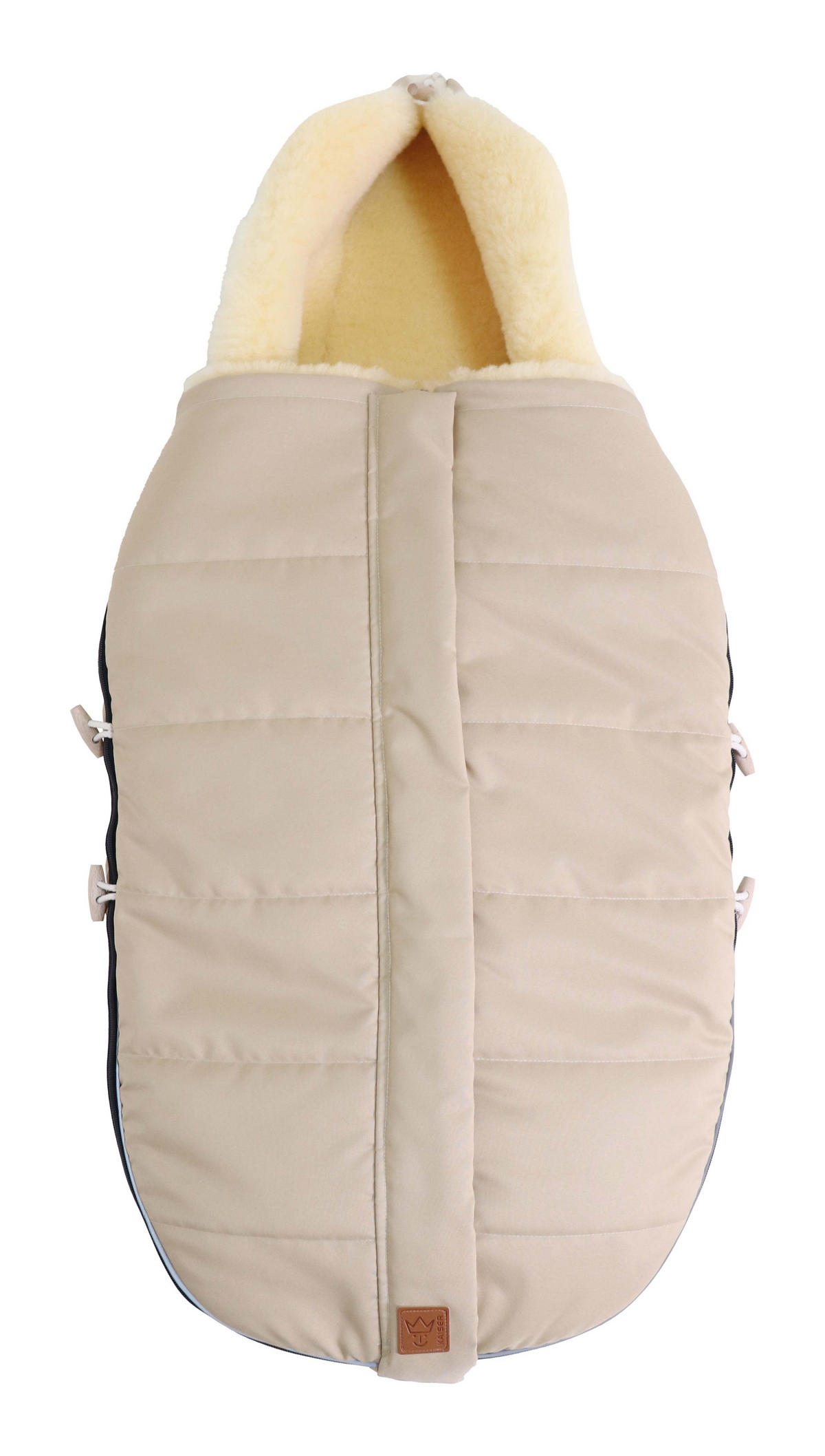 LAMMFELL-FUSSSACK Allex, sand - Beige, Fell (48/105cm) - Kaiserbaby