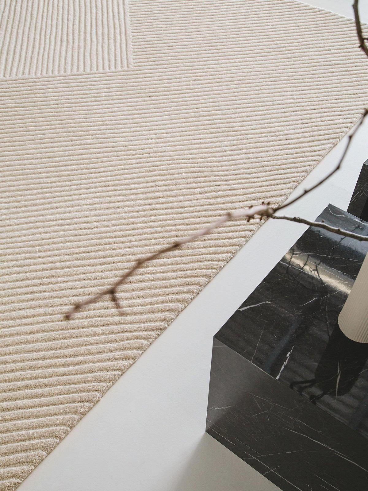 WOLLTEPPICH Yanis Ivory 120x170 cm - Creme, Textil (120/170cm) - benuta Pure