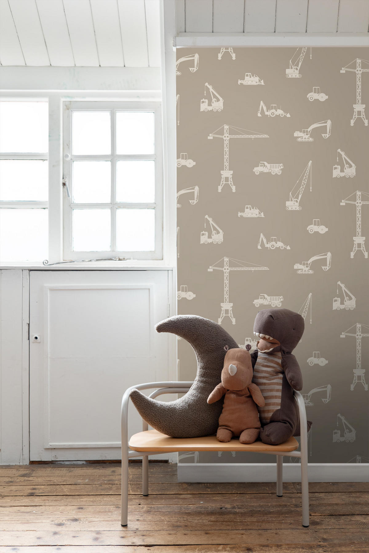 TAPETE Fahrzeuge 53 cm x 10.05 m - Beige, Papier (53/0.1cm) - ESTAhome