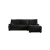 ECKSOFA MOS L Cosmic 100 Rechts mit Schlaffunktion - Schwarz, Textil (200/143cm) - Bedante