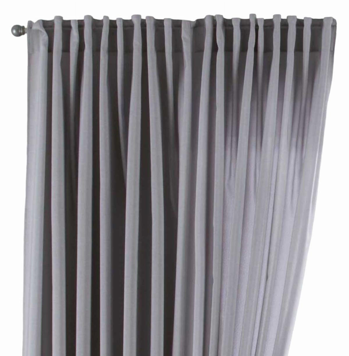 Gardinenbox Schlaufengardine Silber 300x250 cm