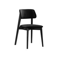 WOHNZIMMER STUHL KT63/C, Holzfarbe: Schwarz - Schwarz, Holz/Textil (47/80/49cm) - MIRJAN24