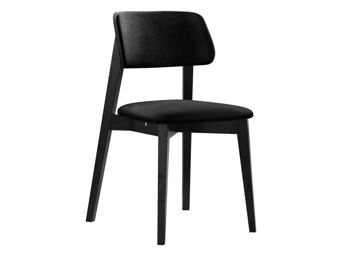 WOHNZIMMER STUHL KT63/C, Holzfarbe: Schwarz - Schwarz, Holz/Textil (47/80/49cm) - MIRJAN24