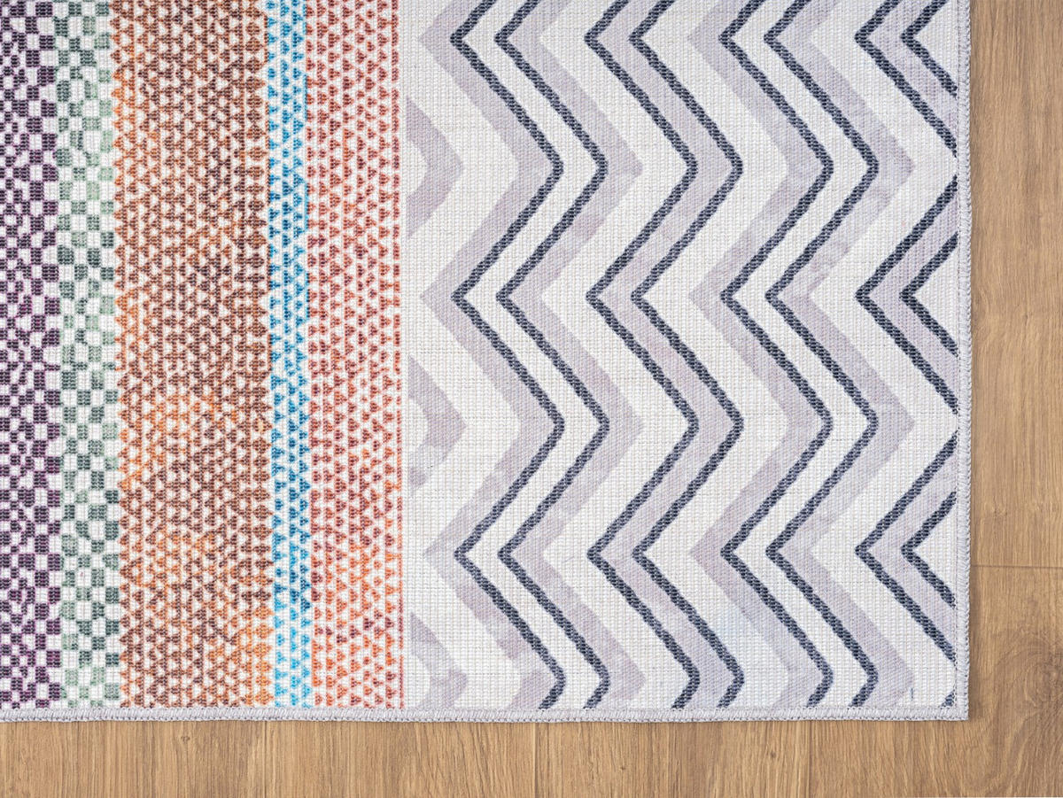 TEPPICH Rivka Rostfarben,Pastellblau,Mauve 160/230 cm - Rostfarben, Textil (160/230cm) - My-Rug