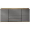 SIDEBOARD Rova Anthrazit matt - Anthrazit, Holzwerkstoff (166.5/75.5/35cm) - Vladon