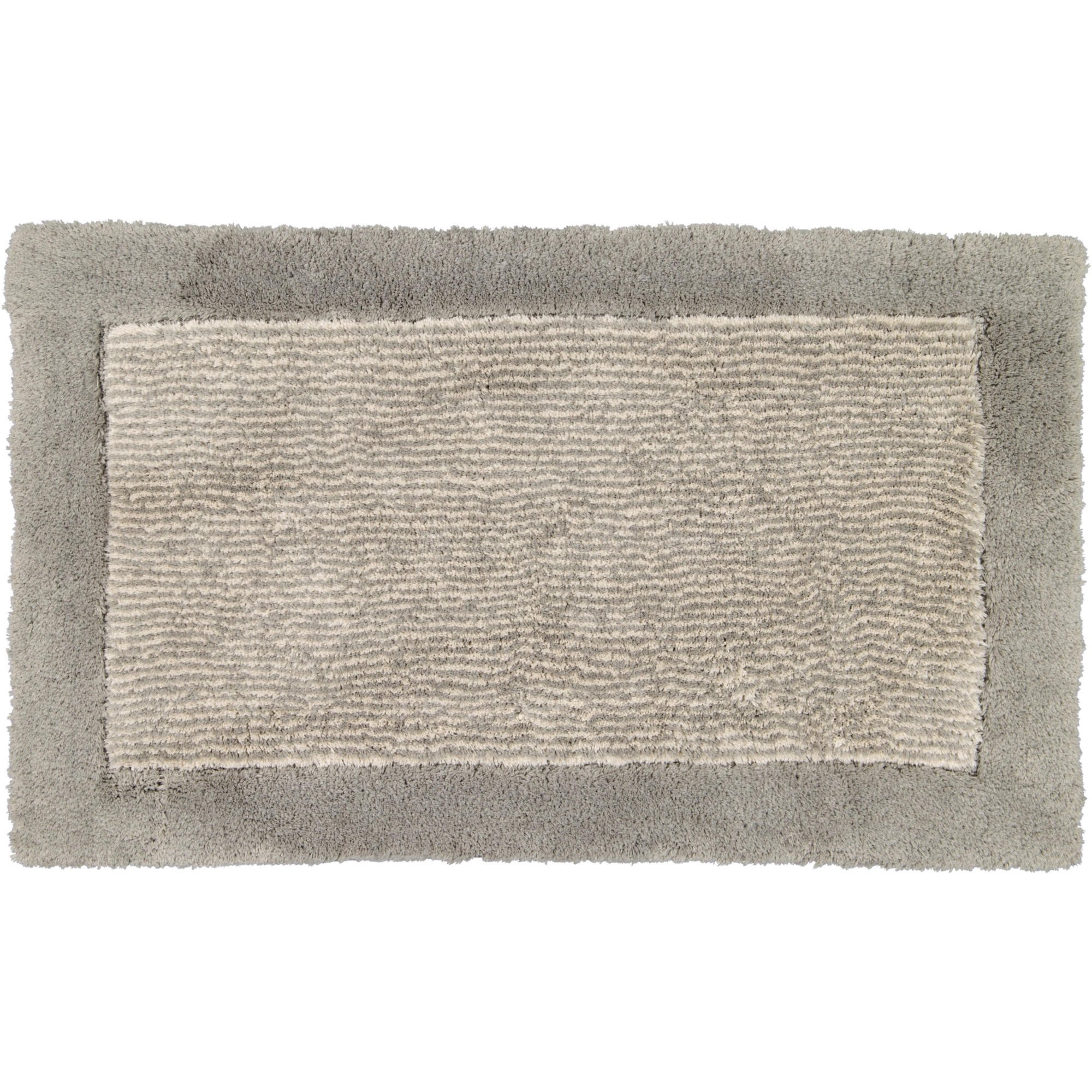 BADTEPPICHE LUXURY HOME TWO-TONE 590 GRAPHIT - 70 - Grau, Textil (60/100cm) - Cawö