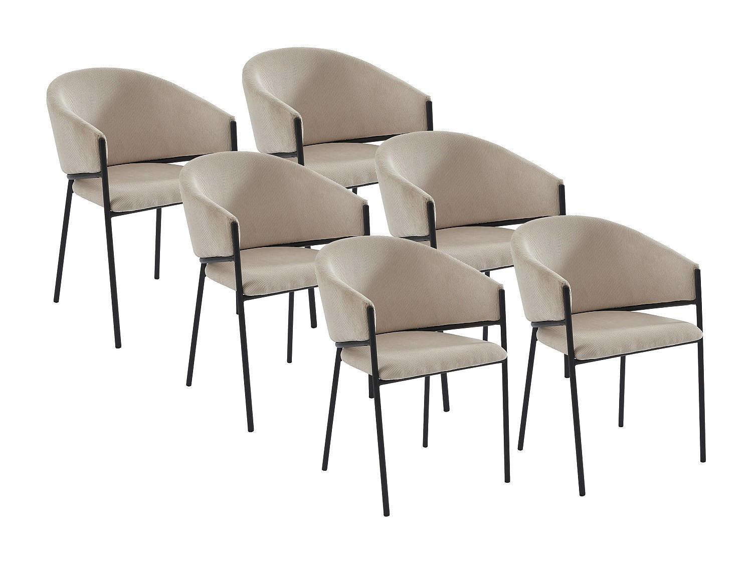 Vente-Unique Stuhl Creme 53x80x61 cm