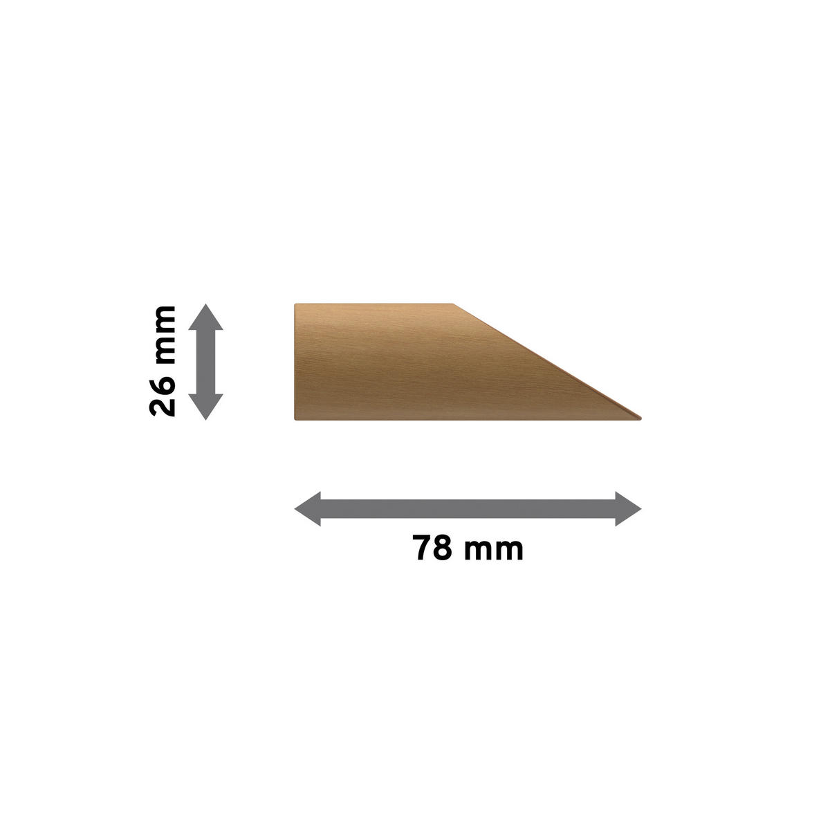 ENDSTÜCKE FÜR GARDINENSTANGEN 16 mm Ø, Franca Buche, Packung 2 Stück - Buchefarben, Holz (7.8/2.6/2.6cm) - INTERDECO