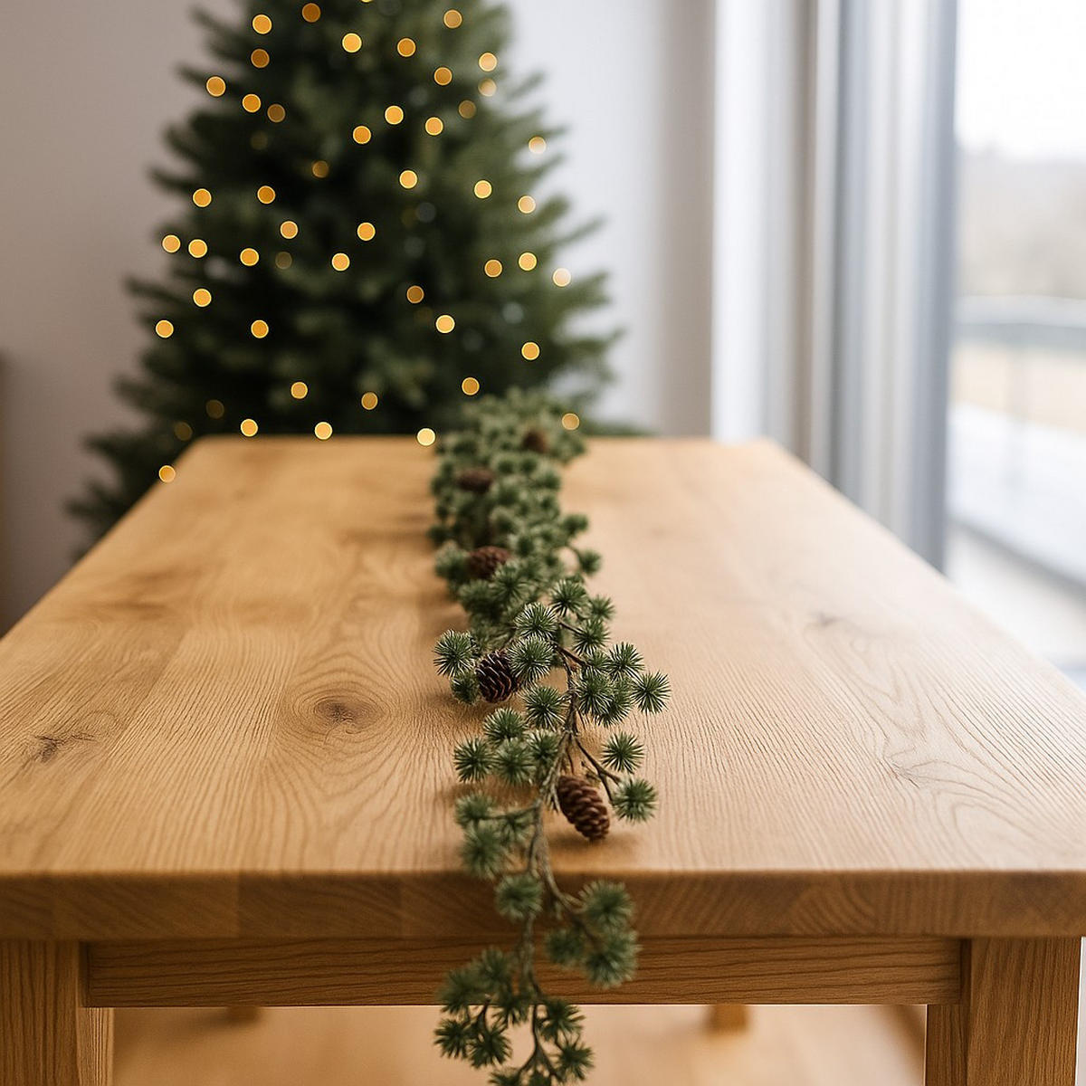 TANNENGIRLANDE Weihnachten 180 cm - Grün, Kunststoff (180cm) - Home Styling Collection
