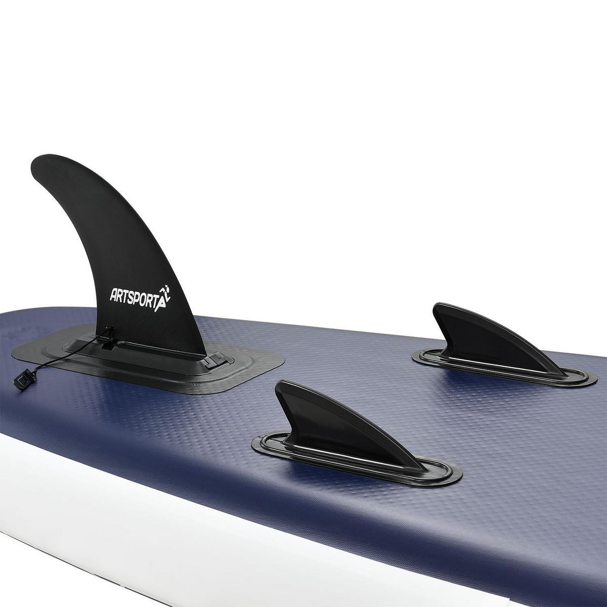 STAND UP Paddle Board Deep Ocean aufblasbar mit Kajak-Set - Blau, Kunststoff (320/77/15cm) - Artsport