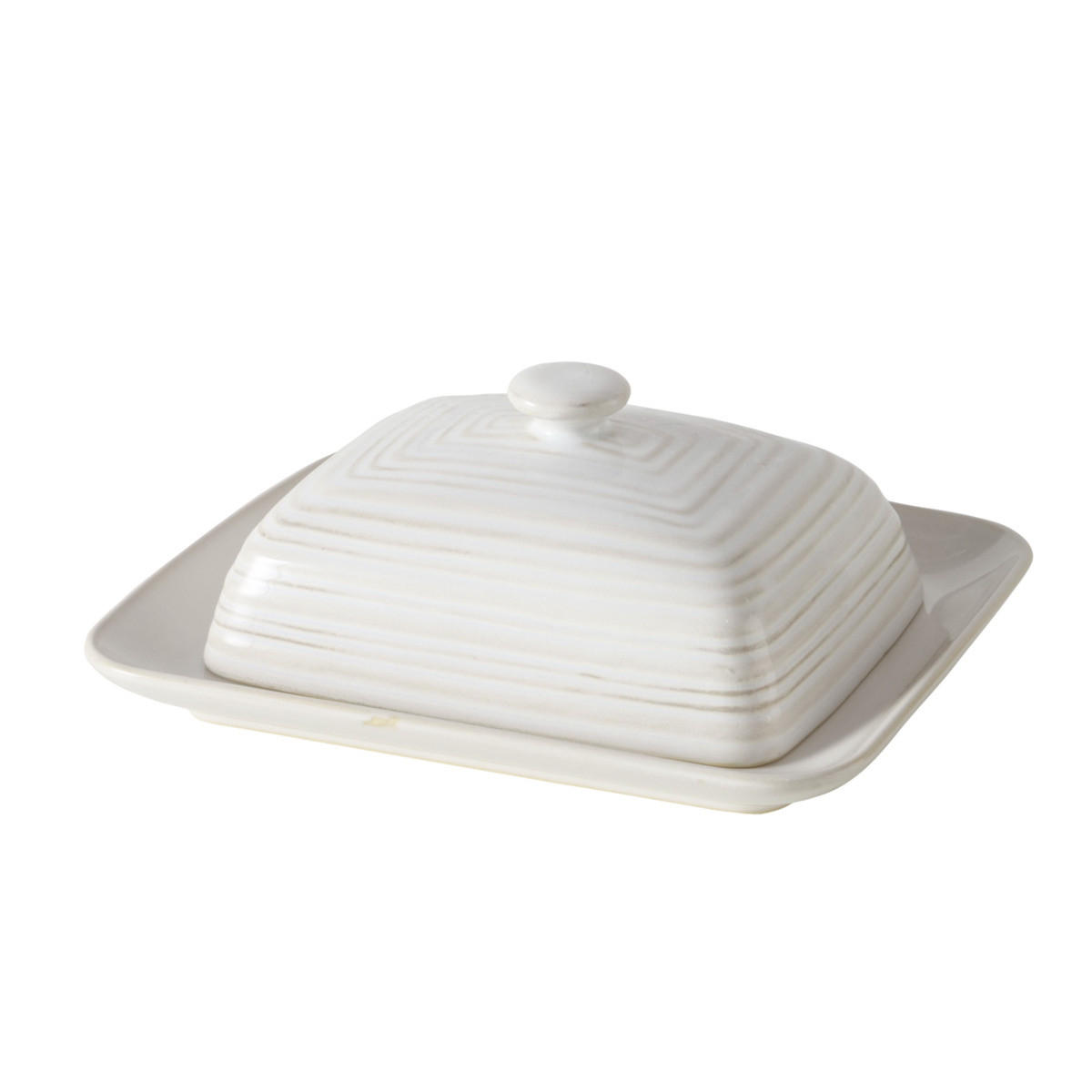 Boltze Home Butterdose Weiß 16.6x7x19.6 cm