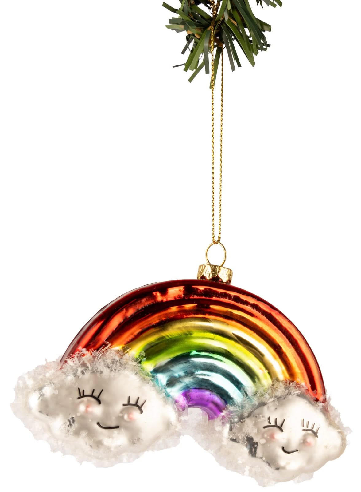 WEIHNACHTSKUGEL Regenbogen 12 cm - Multicolor, Glas (4/8/1cm)