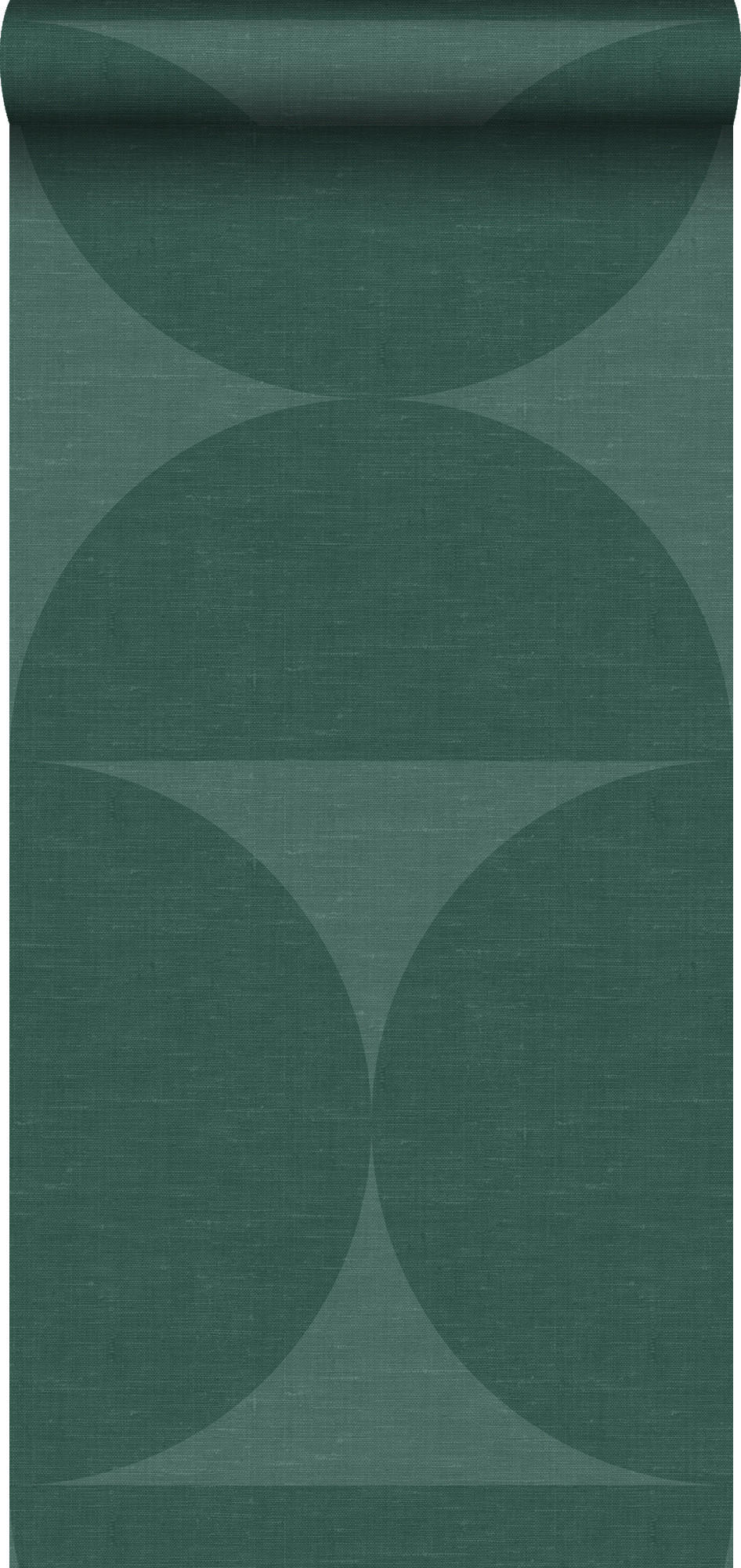 XXL-VLIESTAPETE Halbkreise 50 x 900 cm - Grün, Papier (50/900cm) - Origin Wallcoverings