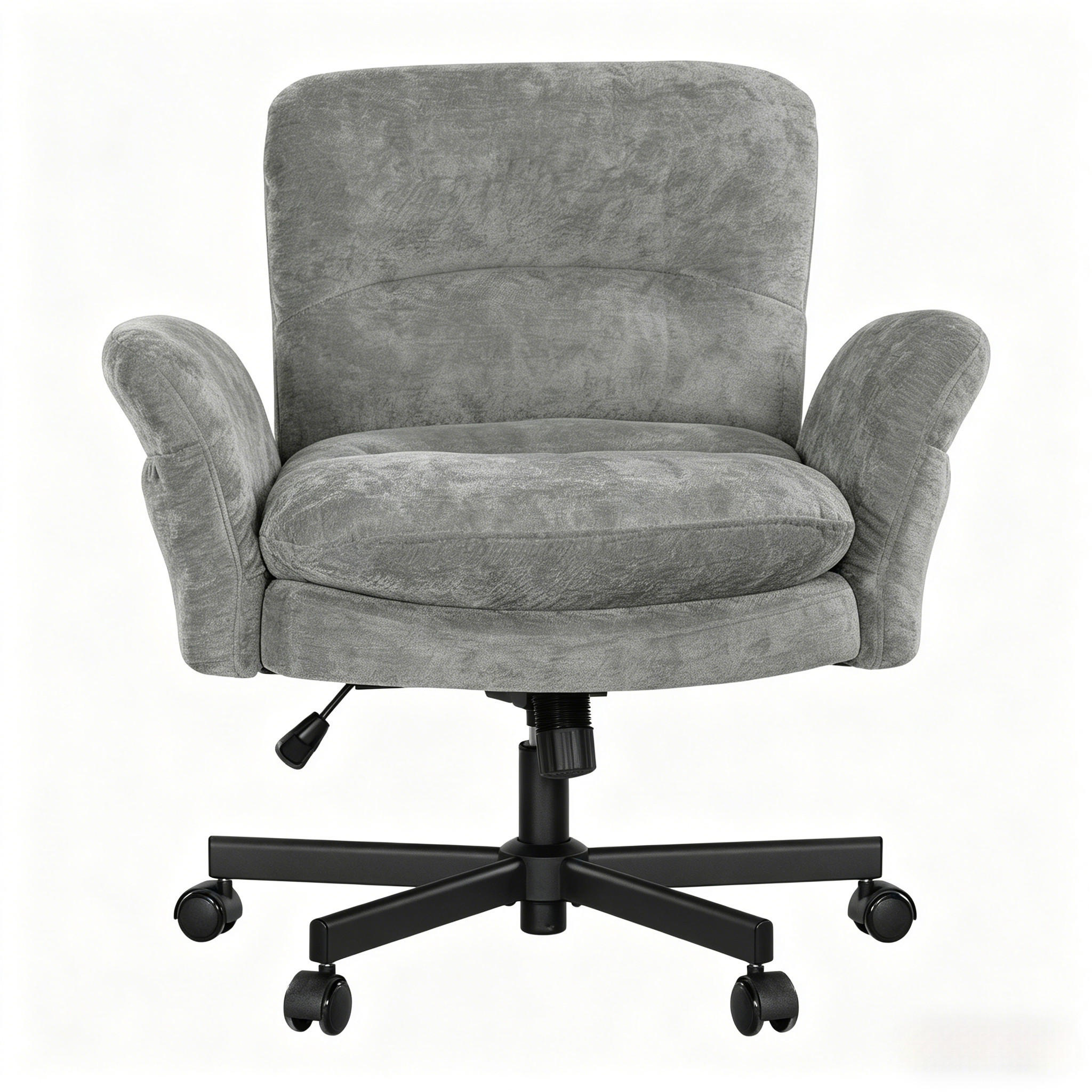 POLSTERSTUHL Grau Drehbar - Grau, Metall (68/92.5/71cm) - PANGIVO