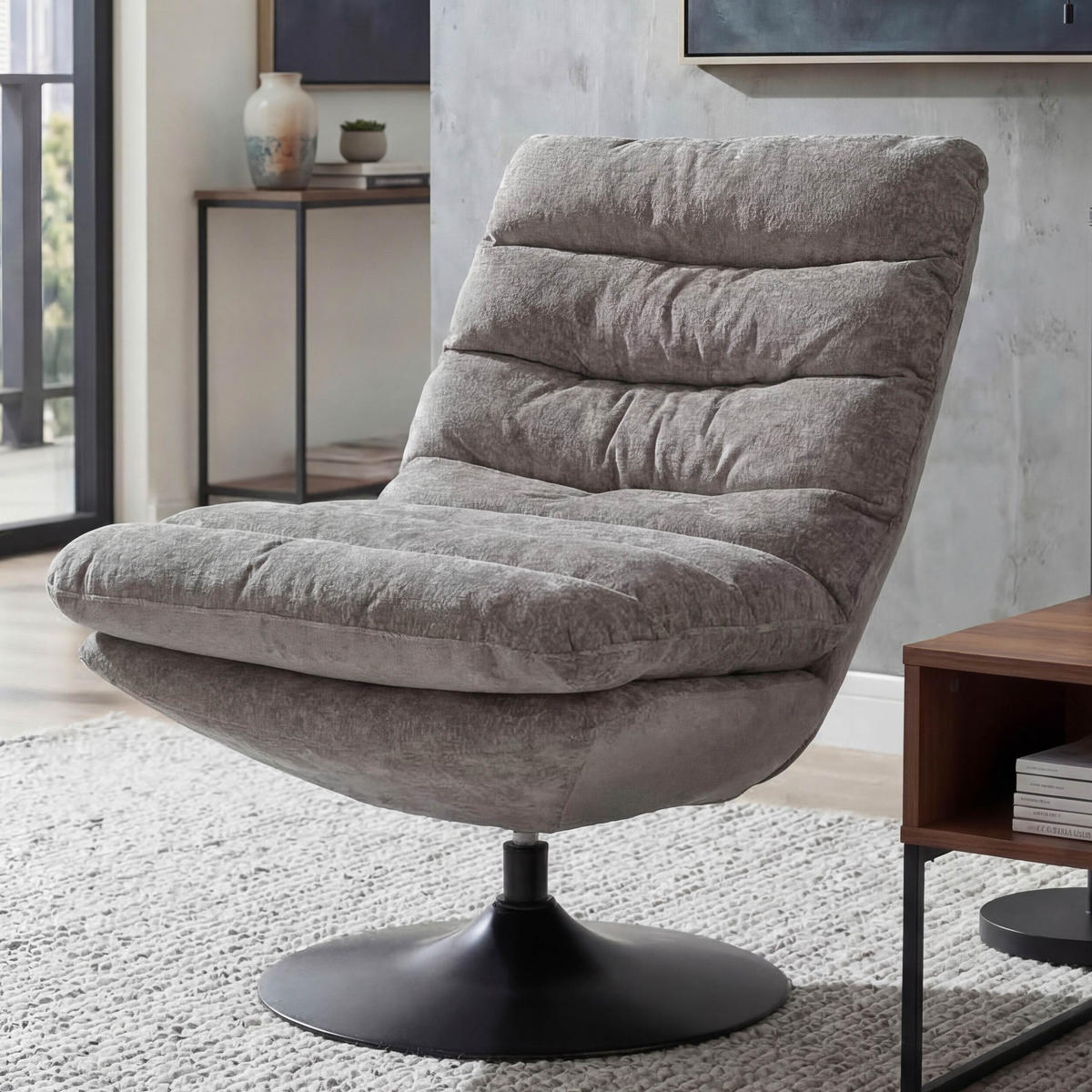 LOUNGESESSEL Beige - Beige, Textil (72/91/90cm) - MCW