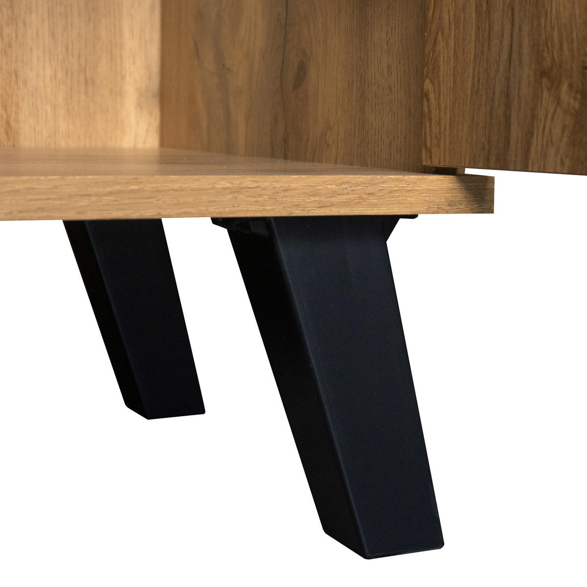 SIDEBOARD in Eiche Optik Stil mit 3 Türen, 160.5/35.5/78cm - Braun, Holzwerkstoff (35.5/78/160.5cm) - Urban Meuble
