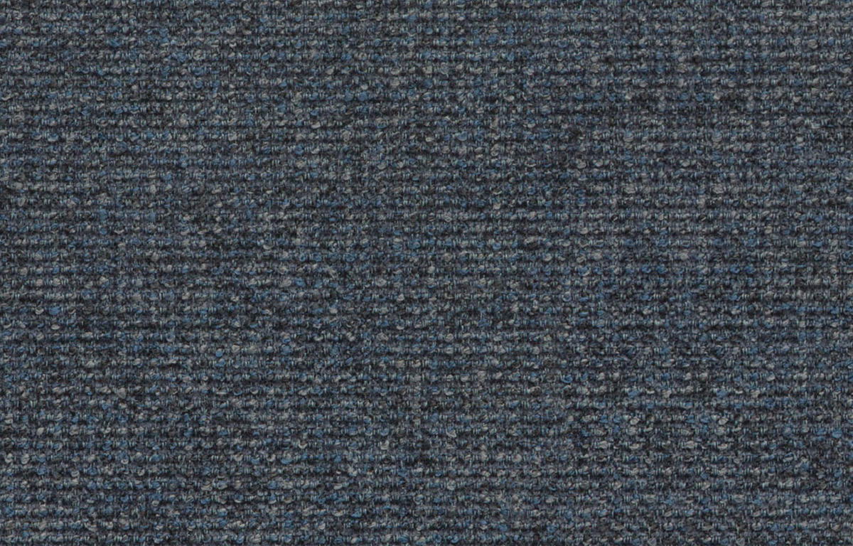 ECKSOFA FIERO 5-Sitzer, dunkelblau - Schwarz/Dunkelblau, Holzwerkstoff/Textil (290/228cm) - Courtois Laville